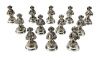 Boxed Set Of 12 Figural Sterling Silver Butler Place Card Holders