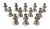 Boxed Set Of 12 Figural Sterling Silver Butler Place Card Holders