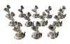 Boxed Set Of 12 Figural Sterling Silver Butler Place Card Holders