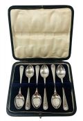 Boxed Sterling Silver Coffee Spoons Dated 1922