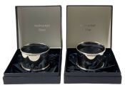 Boxed Sterling Silver Napkin Rings, Queen Elizabeth’s Golden Jubilee Year