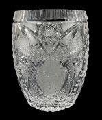 Bright Cut Crystal Vase