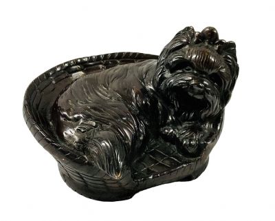 Bronze Shih Tzu Sculpture 