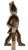 Cast Iron Hessian Soldier Andirons