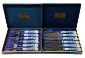 Coalport Revelry Blue Pattern Dessert Set