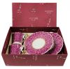 Czech Republic Pink Espresso Cups & Saucers
