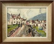Deirdre Ireland Painting Of Achill Island, Ireland Dated 1968