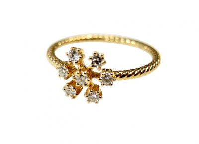 Diamond Snowflake Ring