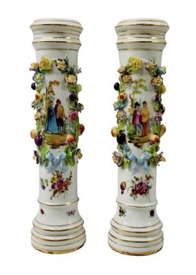 Dresden Porcelain Column Fronts