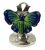 Edwardian Enamelled Sterling Silver Butterfly Place Card Holders Dated 1910