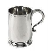 Edwardian Era Sterling Silver Tankard, circa 1906