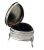 Edwardian Sterling Silver Heart Shaped Jewellery Box