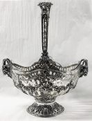 Elaborate 800 Fine Silver Centrepiece Basket
