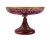 Enamelled Cranberry Lobmeyr Pedestal Dish