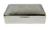 English Art Deco Sterling Silver Box Dated 1929