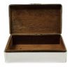 English Art Deco Sterling Silver Box Dated 1929