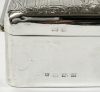 English Art Deco Sterling Silver Box Dated 1929