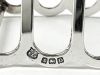 English Art Deco Sterling Silver Toast Rack, From 1928