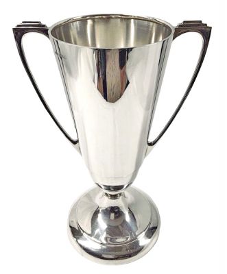 English Art Deco Sterling Silver Trophy Dated 1920
