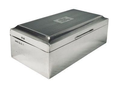 English Sterling Silver Box Dated 1948