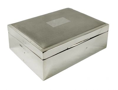 English Sterling Silver Box Dated 1972