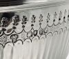 English Sterling Silver Monteith Pedestal Bowl Dated 1883