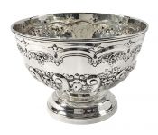 English Sterling Silver Pedestal Bowl Dated 1895