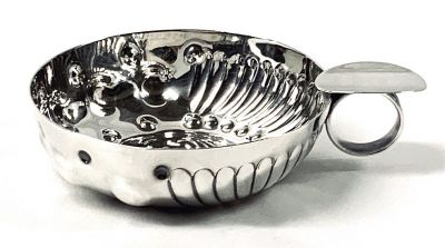 English Sterling Silver Tastevin Dated 1941