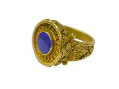 Etruscan Lapis Ring