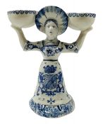 Faience Figural Salt Cellar