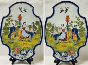 Faience Wall Plaques