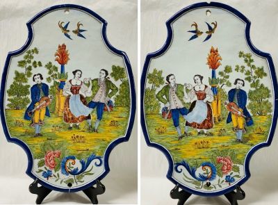 Faience Wall Plaques