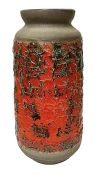 Fat Lava West German Pottery Floor Vase