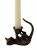 Figural Bronze Cat Chamberstick