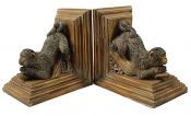 Figural Monkey Bookends 