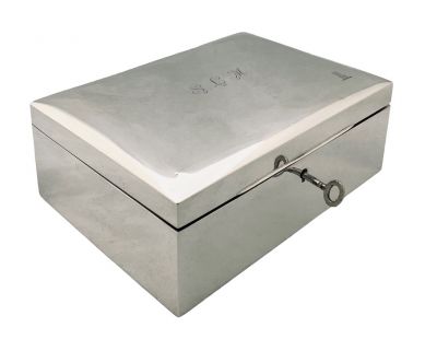 Fitted Birks Sterling Silver Jewellery Box
