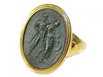 French Medallion Ring