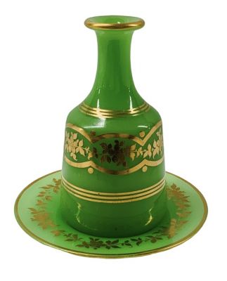 French Opaline Carafe & Stand