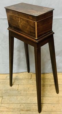 French Tea Caddy On Stand