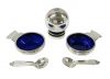 Georg Jensen Sterling Silver Pyramid Condiment Set