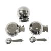 Georg Jensen Sterling Silver Pyramid Condiment Set