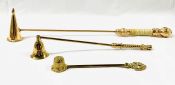 Gilt Metal & Brass Candle Snuffers