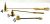Gilt Metal & Brass Candle Snuffers