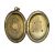 Gold Filled Locket, With Crossed Hockey Sticks