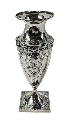Gorham Sterling Silver Vase Made For J.E. Caldwell