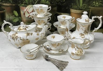 Hammersley Golden Cornflower Tea Set 