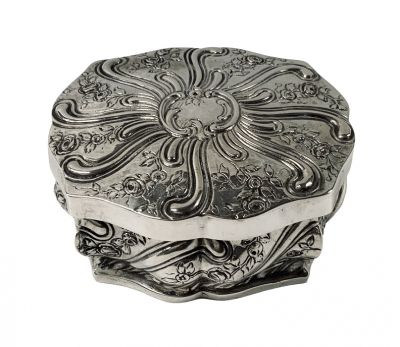 Hanau Germany Silver Jewel Box