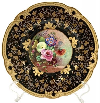 Hand Painted & Artist Signed A. Holland Wedgwood Cabinet Plate