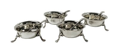 Haseler Brothers Sterling Silver Salt Cellars Dated 1911/12