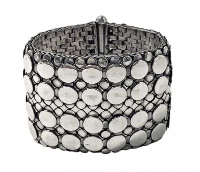 Heavy Mexican Sterling Silver Chain Mail Bracelet